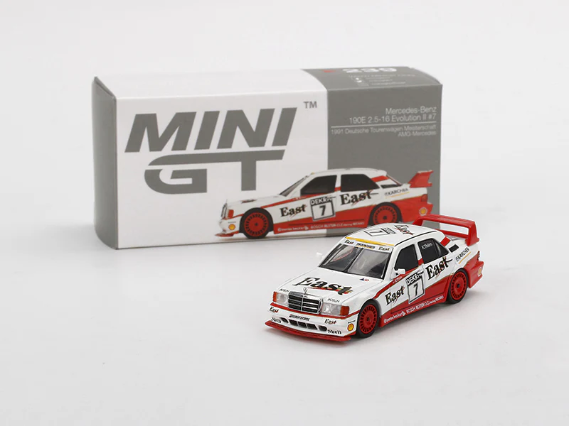 Mercedes Benz 190E 2.5-16 Evolution II #7 East DTM (MINI GT) Limited to 2400 pcs Diecast 1:64 Model - True Scale Miniatures MGT00239 - Image 4