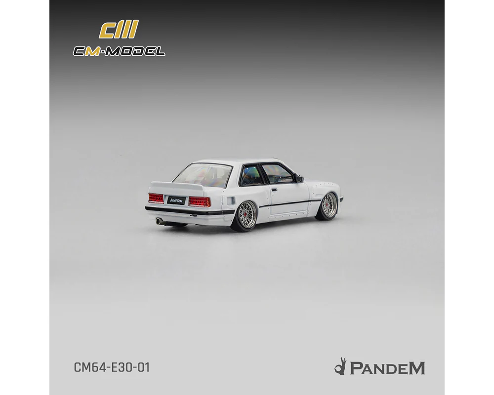PRE-ORDER - 12 PACK Pandem BMW M3 E30 – Pearl White Diecast 1:64 Scale Model - CM Model CM64-E30-01 - Image 4