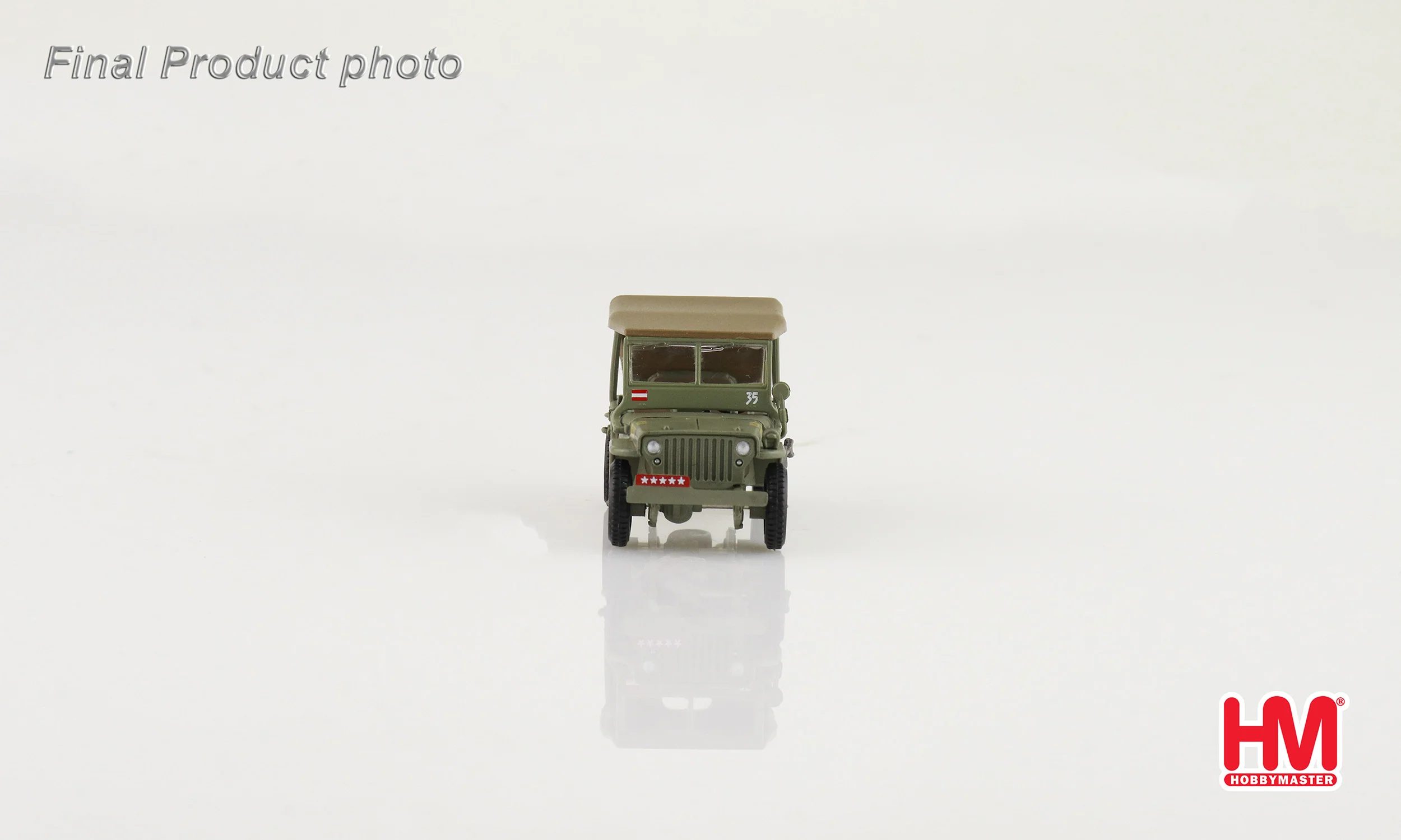 U.S. 1/4 Ton Military Vehicle - Leyte WWII 1945 Gen. Douglas MacArthur Diecast 1:72 Scale Model - Hobby Master HG4216 - Image 6